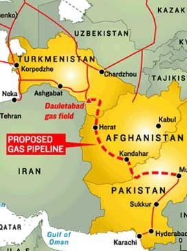 Proposed Unocal pipeline