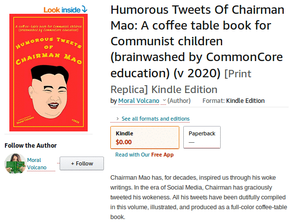 Screenshot of Amazon page